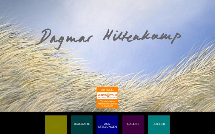 Screenshot of dagmar-hiltenkamp.de