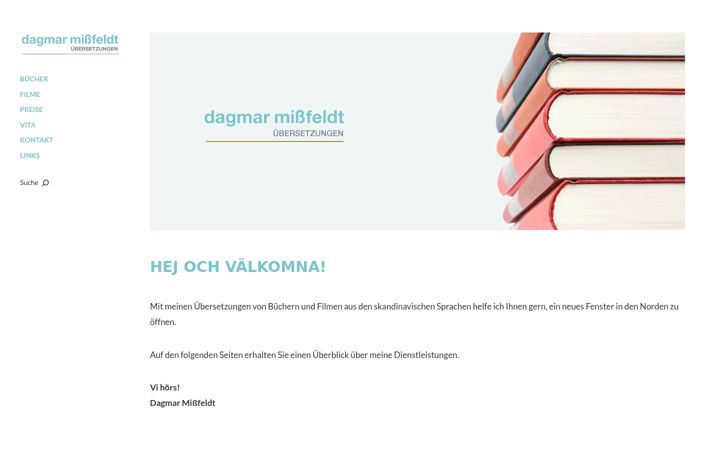 Screenshot of dagmar-missfeldt.de