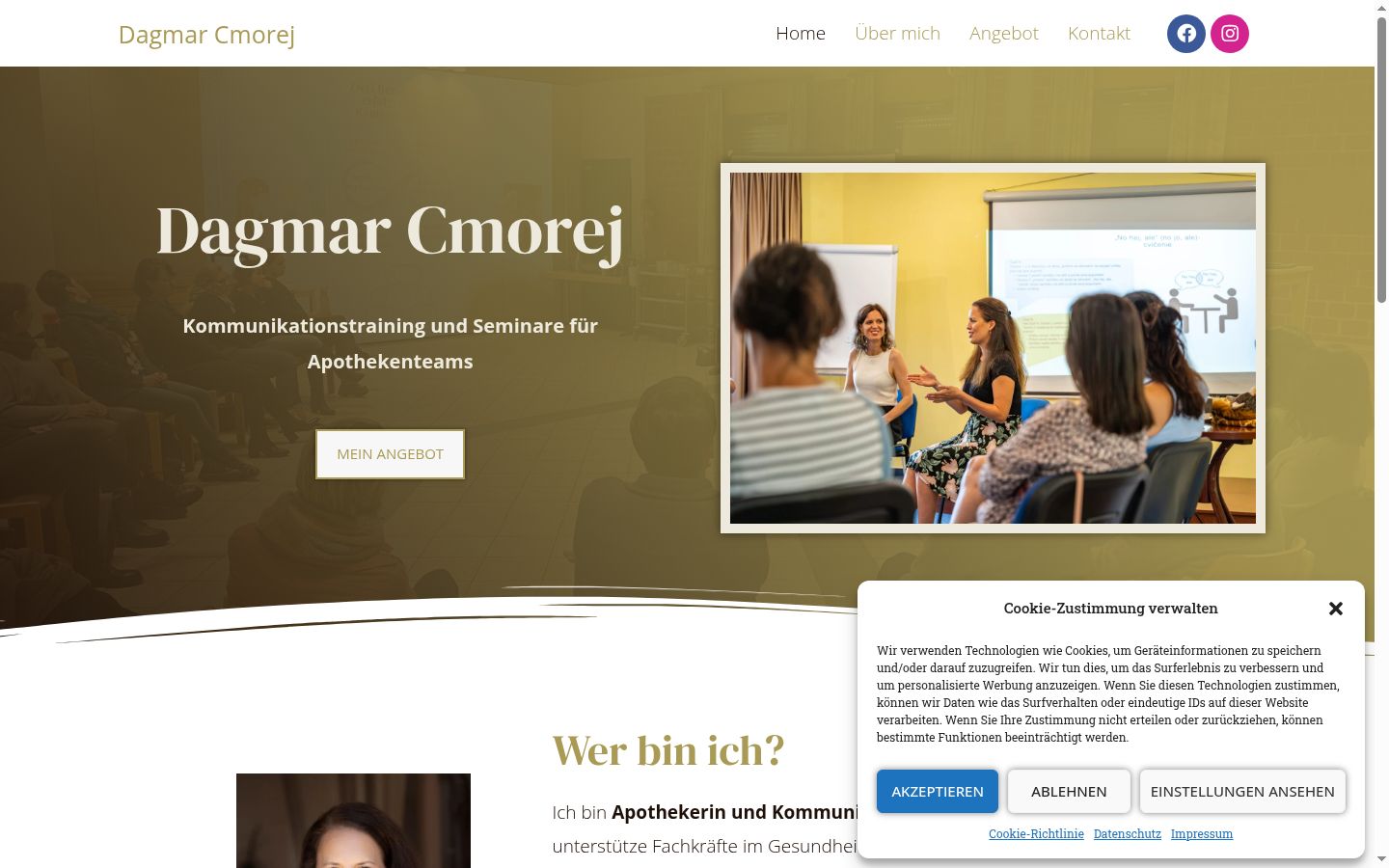 Screenshot van de toestemmingsbanner zoals getoond vóór enige interactie