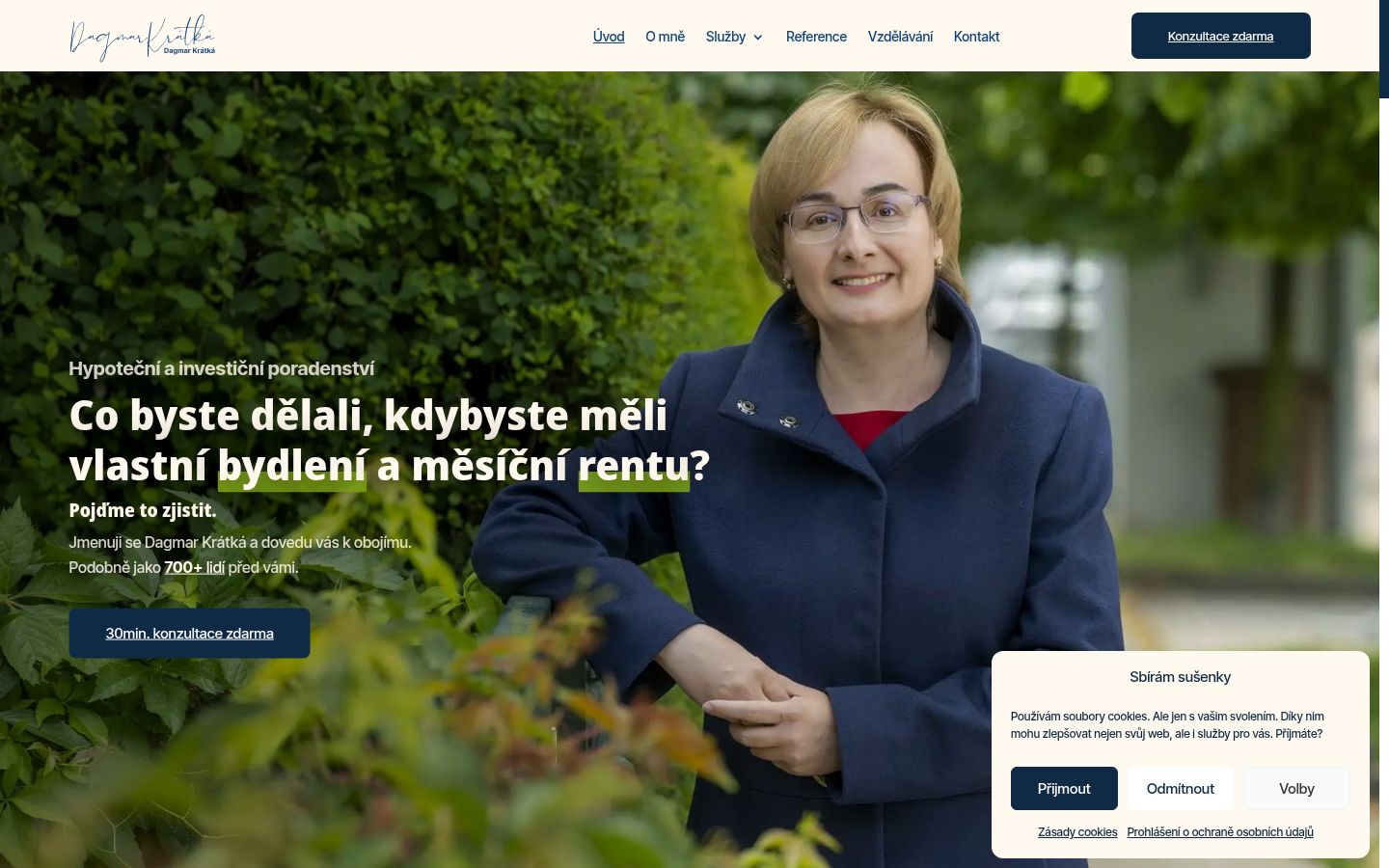 Screenshot des Einwilligungsbanners vor jeglicher Interaktion