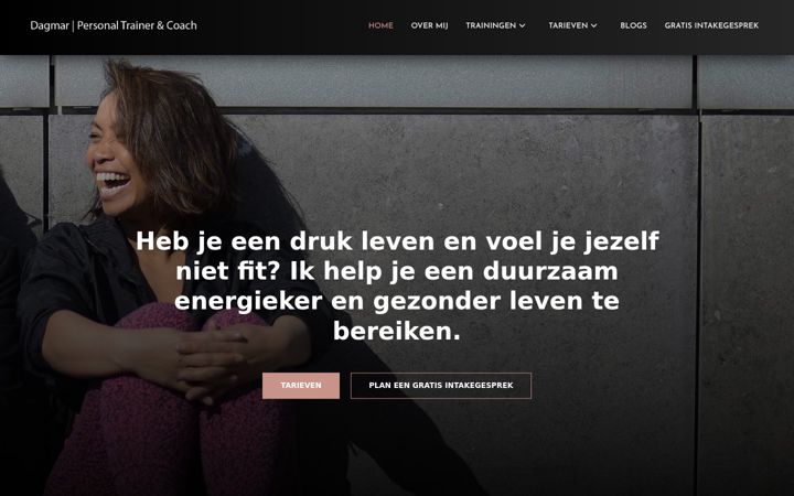 Skjermbilde av dagmarpersonaltraining.nl