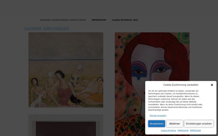 Screenshot of dagmarsaerchinger.de
