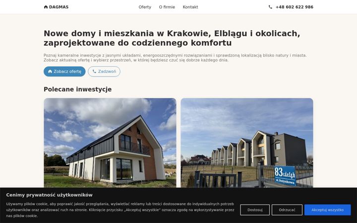 Screenshot of dagmas.com