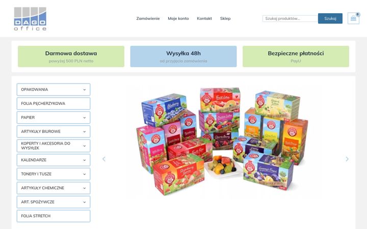 Screenshot of dagooffice.pl