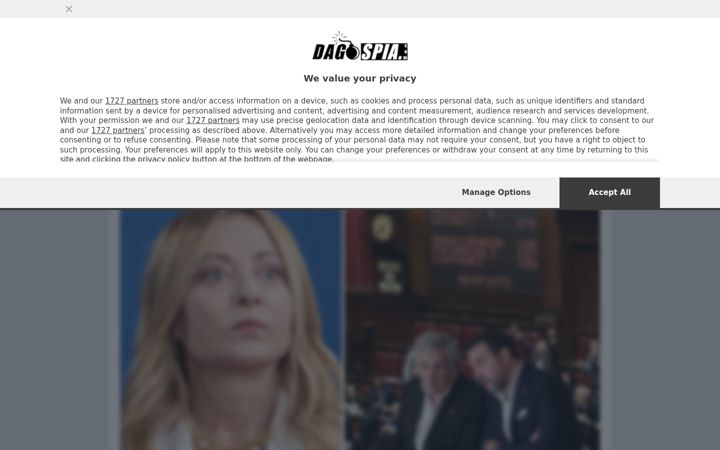 Skjámynd af dagospia.com
