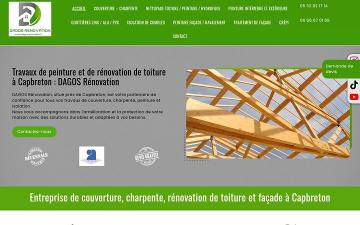 Screenshot of dagosrenovation.fr