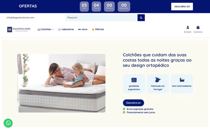 Screenshot of dagostinohome.pt