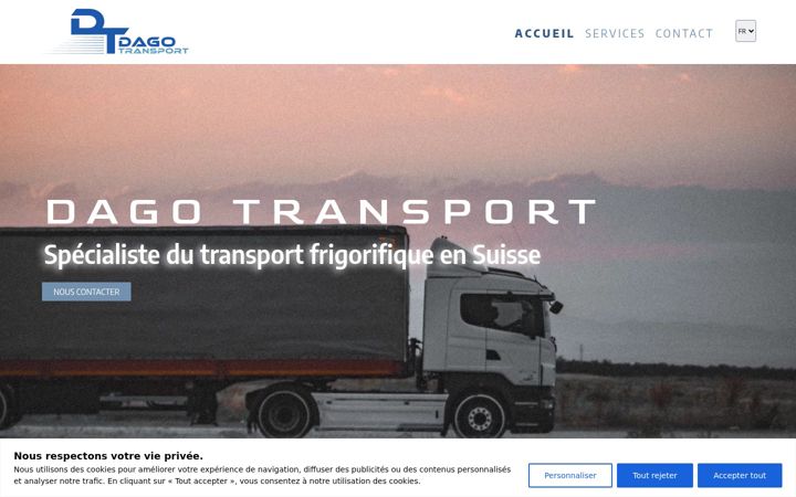 Screenshot of dagotransport.ch