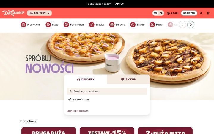 Screenshot of dagrasso.pl