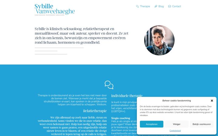 Captura de ecrã de dagsybille.be