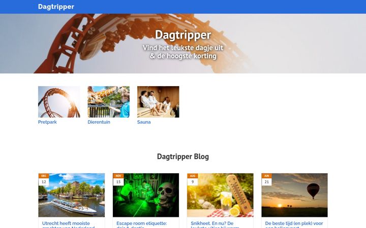 Skjermbilde av dagtripper.nl