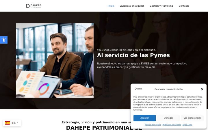 Screenshot di dahepe.es