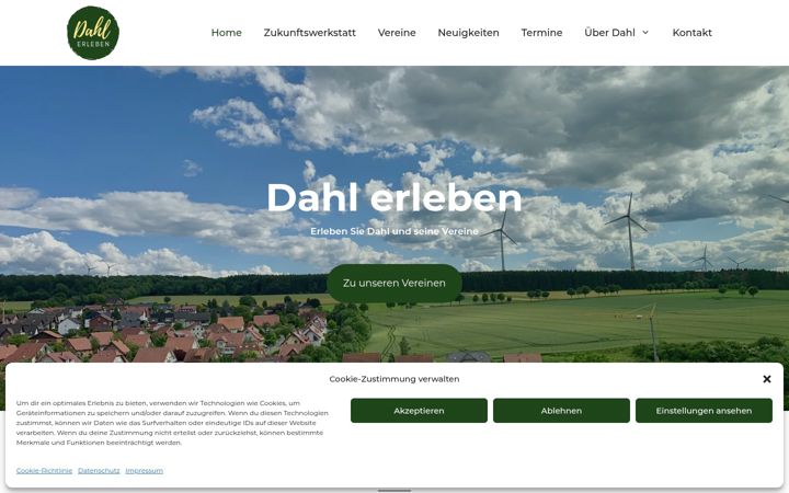 Screenshot of dahl-erleben.de