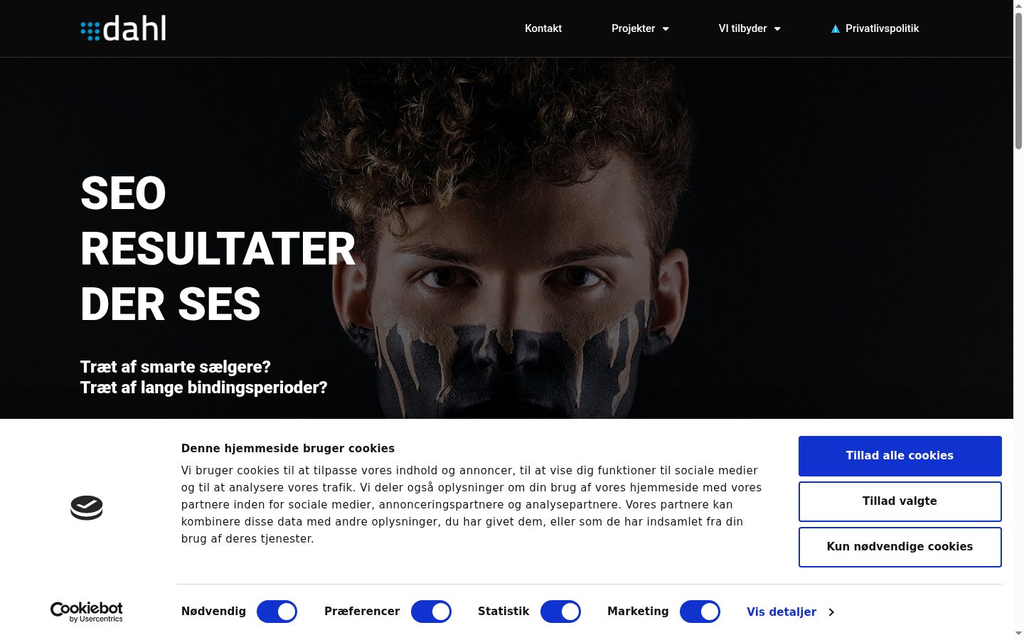 Sutikimo reklamjuostės, rodytos prieš bet kokią sąveiką, ekrano kopija