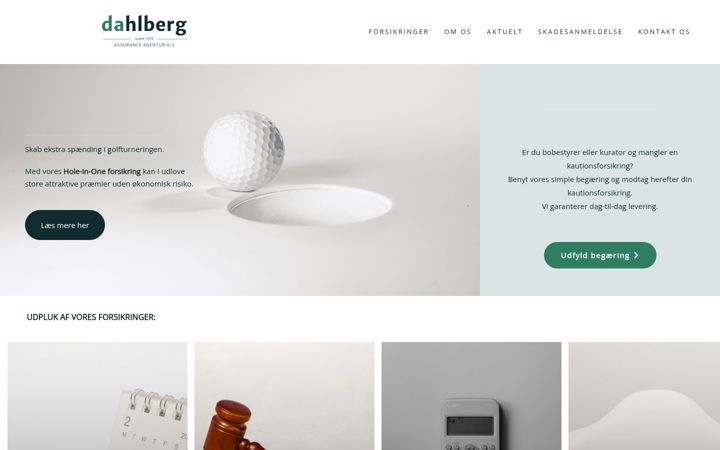 Snímek obrazovky dahlbergagentur.dk