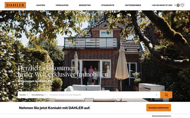 Screenshot ta' dahlercompany.com