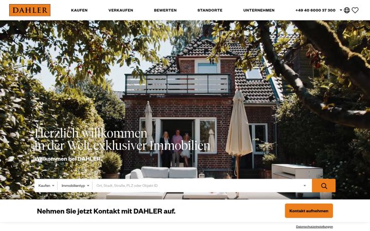 Screenshot of dahlercompany.de