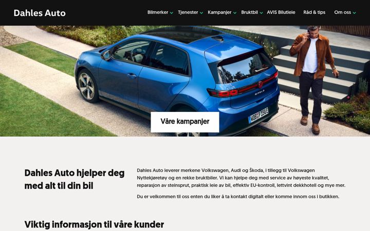 Ekrano kopija dahles-auto.no