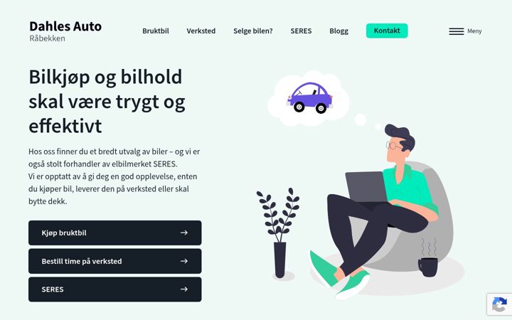Ekrano kopija dahlesautoraabekken.no