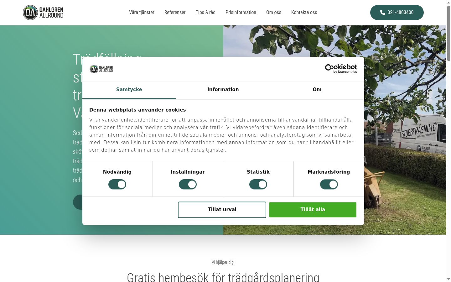 Capture d'écran de la bannière de consentement affichée avant toute interaction
