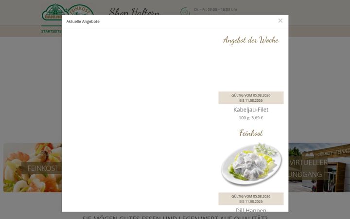 Screenshot of dahlhoff-fabrikverkauf.de