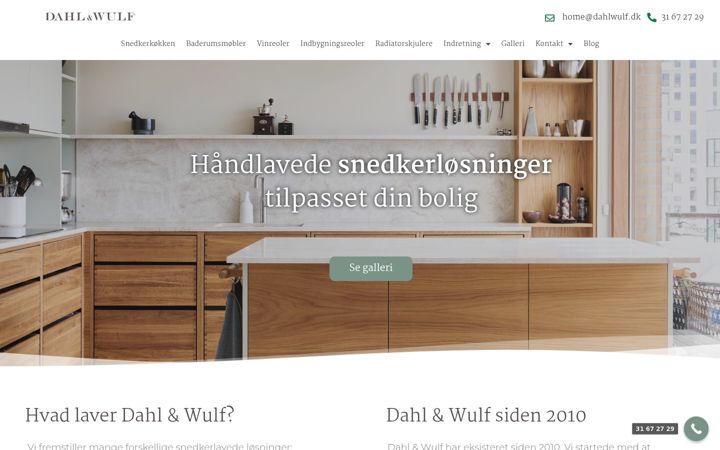 Snímek obrazovky dahlwulfhome.dk