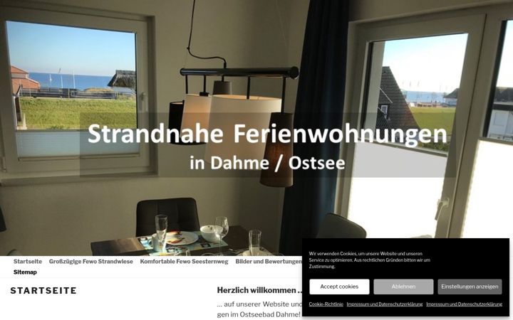 Screenshot of dahme-strandurlaub.de