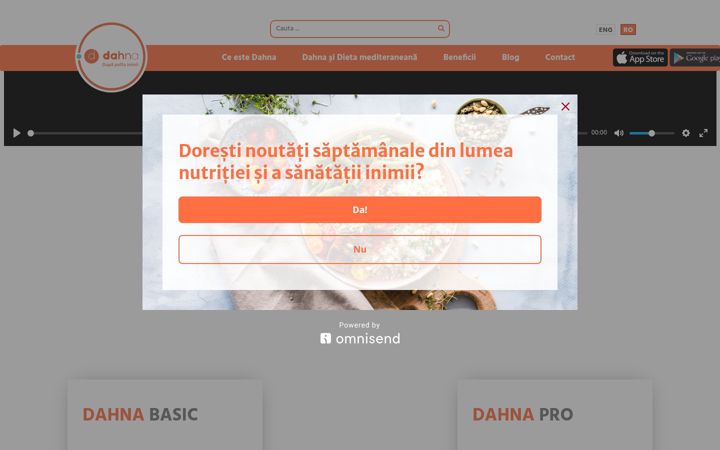 Screenshot of dahnapp.com