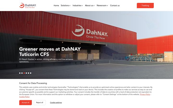 Screenshot of dahnay.com