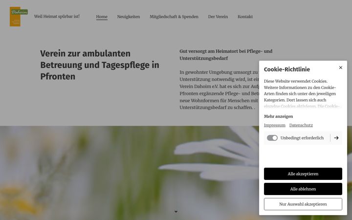 Screenshot of dahoim-pfronten.de
