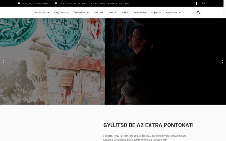 Zrzut ekranu dahuatechnology.hu