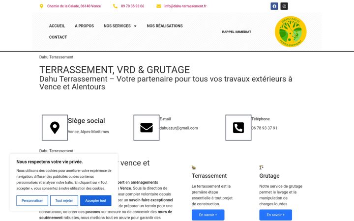 Ekraanipilt saidist dahuterrassement.fr