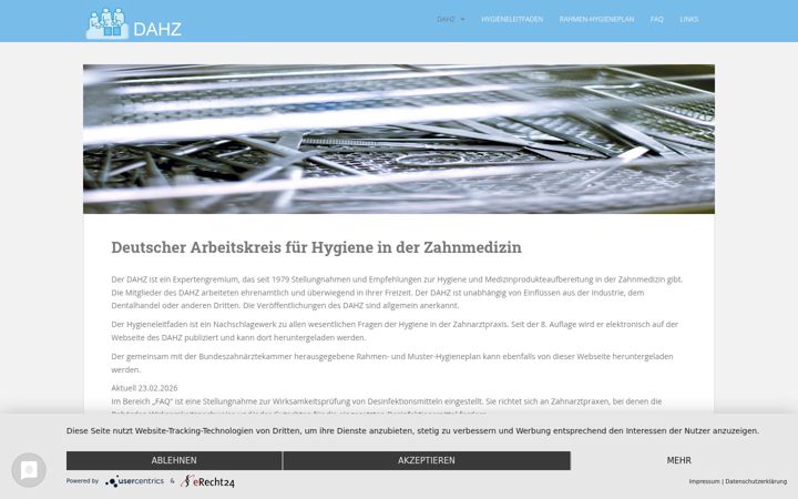 Screenshot of dahz.org