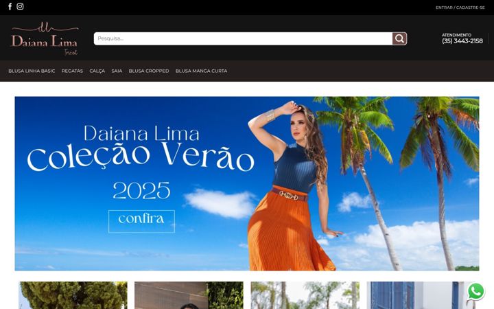 Екранна снимка на daianalima.com.br