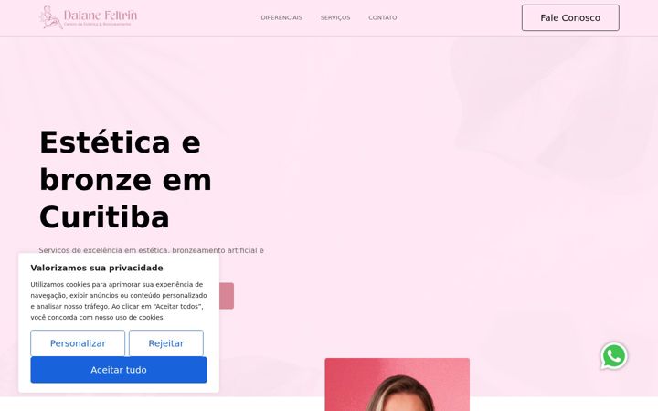 Екранна снимка на daianefeltrin.com.br