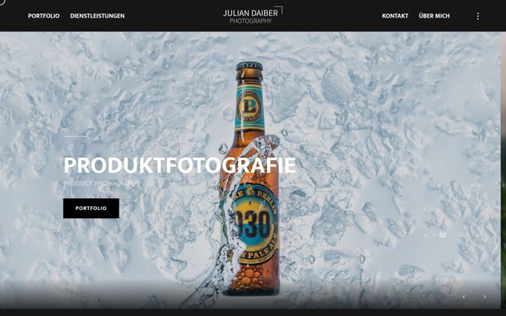 Screenshot of daiber-photography.com