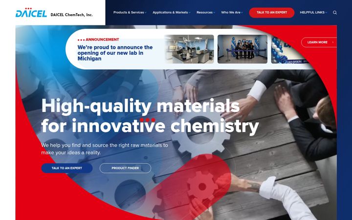 Screenshot of daicelchemtech.com