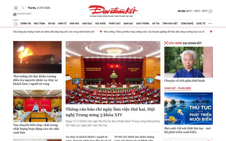 Screenshot of daidoanket.vn