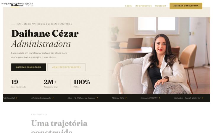 Екранна снимка на daihanecezar.com.br