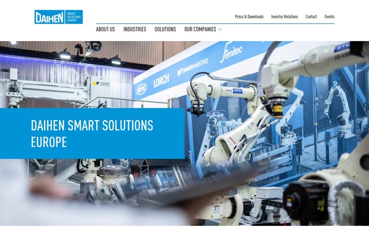 Screenshot of daihen-smartsolutions.com