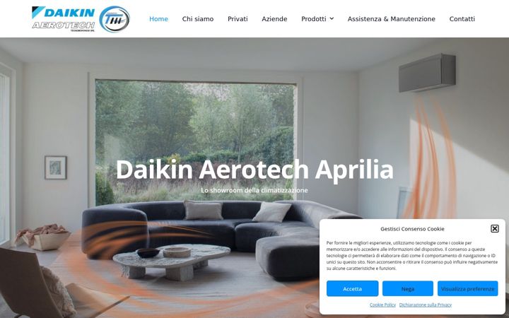 Screenshot of daikinaprilia.com