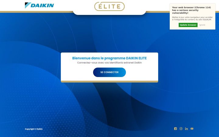 Screenshot of daikinelite.fr