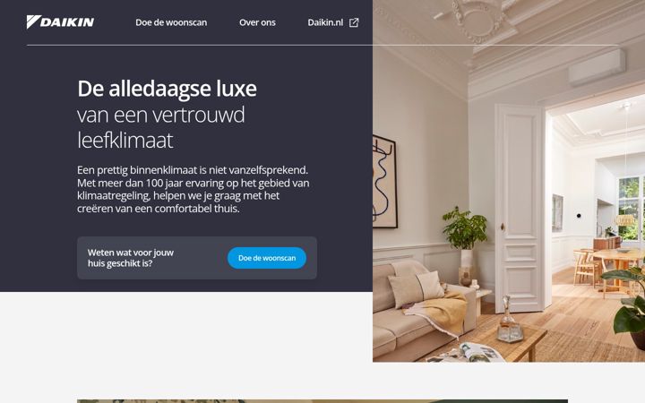 Skjermbilde av daikinwoonscan.nl