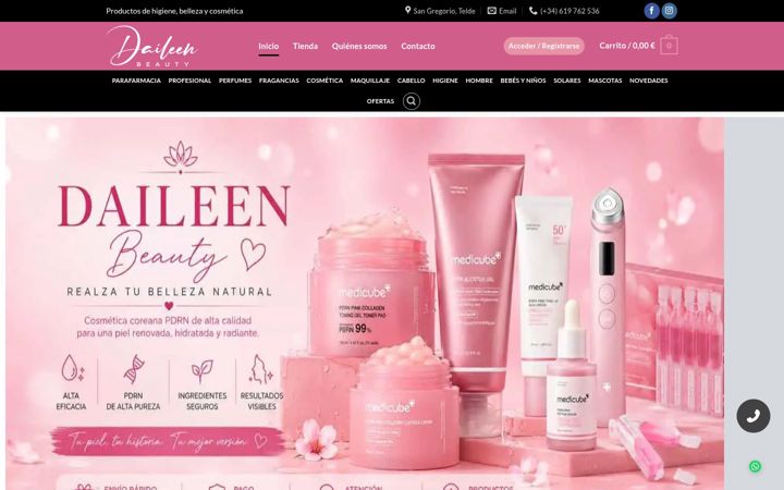 Screenshot of daileenbeauty.com