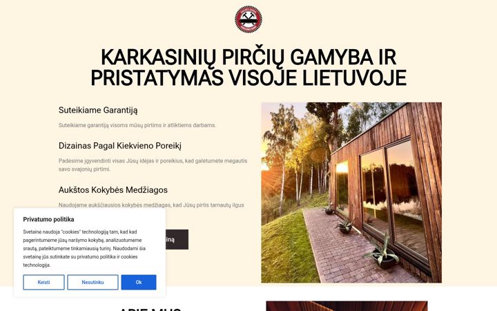 Screenshot di dailidesdarbai.lt