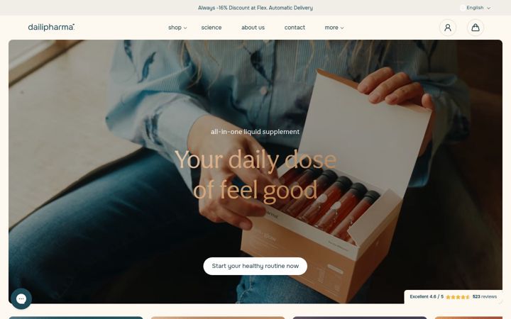 Screenshot of dailipharma.com