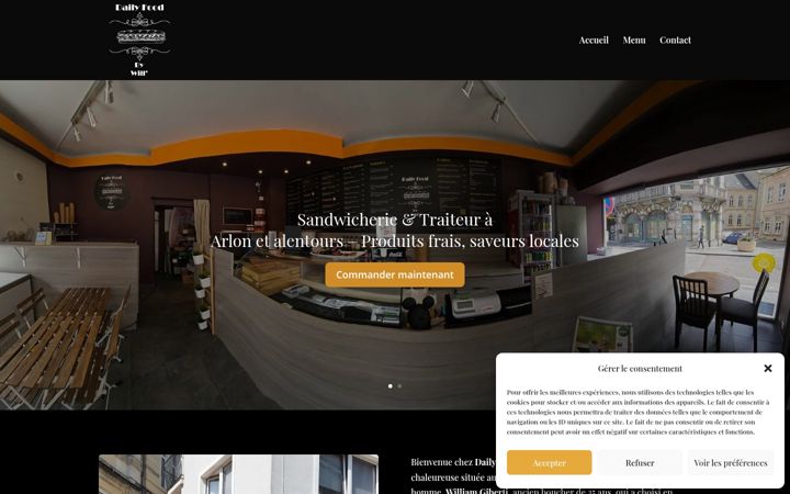 Screenshot van daily-food.be