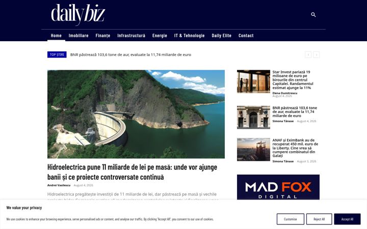 Ekrano kopija dailybiz.ro