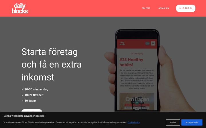 Screenshot di dailyblocks.se