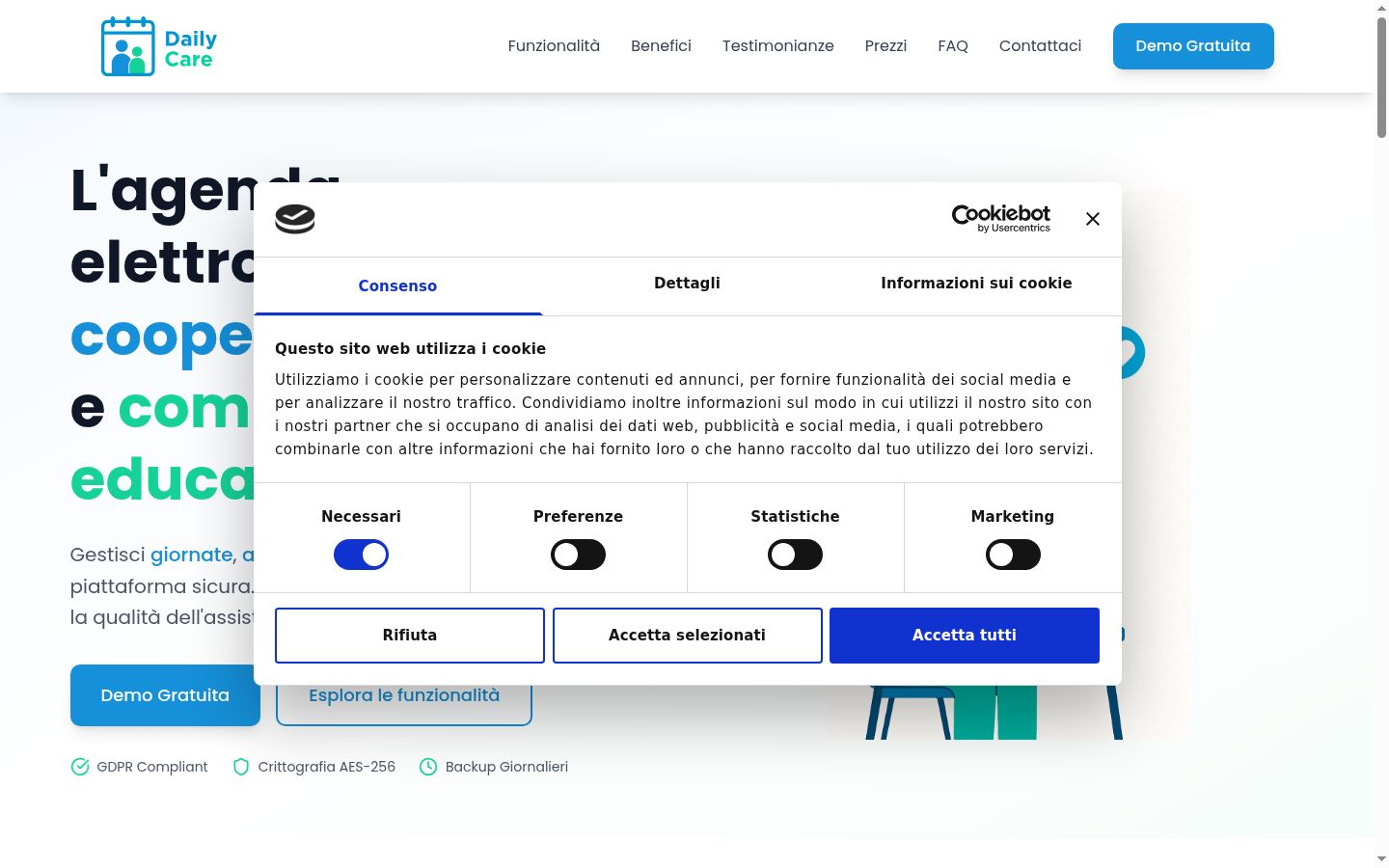 Zrzut ekranu banera zgody wyświetlanego przed jakąkolwiek interakcją